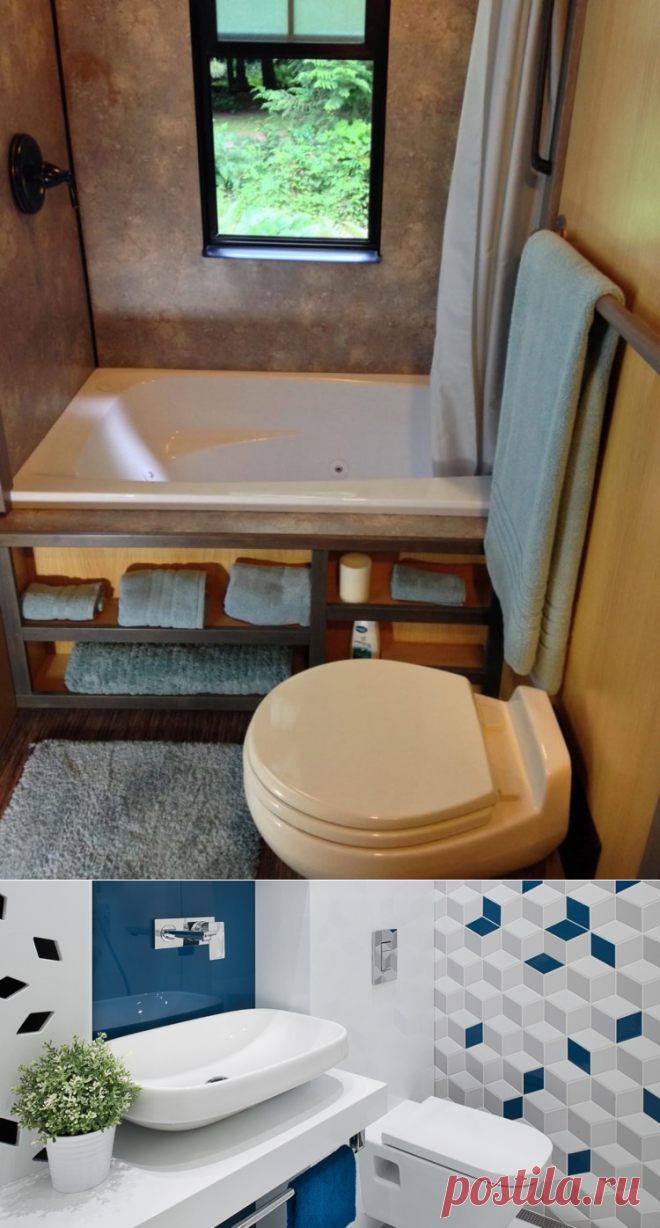 20 маленьких красиво декорированных санузлов - Roomble.com