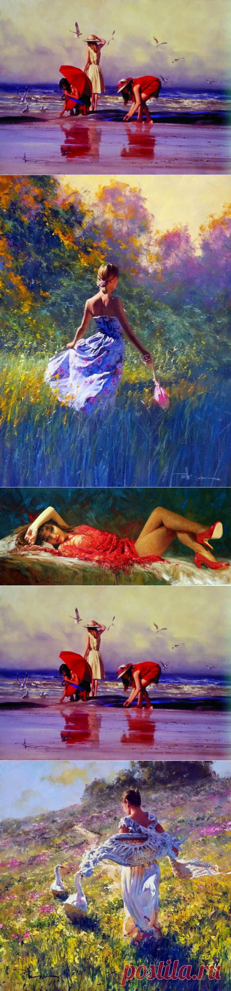 Художник-импрессионист. Robert Hagan             Счастливые картины австралийского художника Robert Hagan