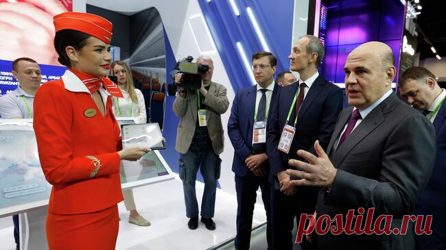 Мишустин оценил безопасность полетов авиакомпанией "Аэрофлот"