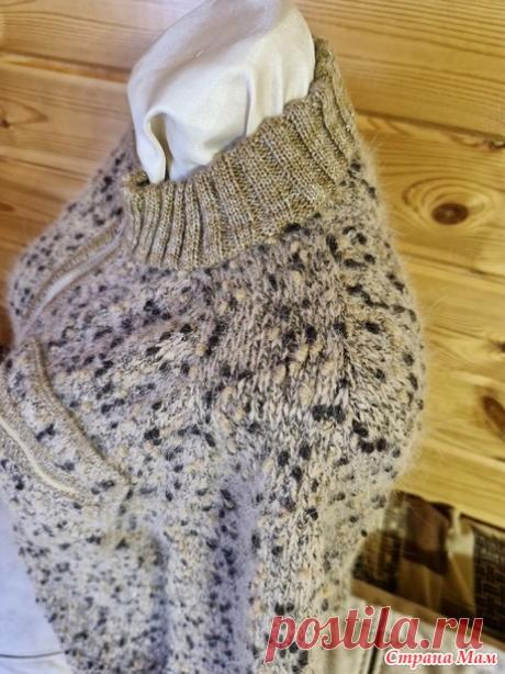 Бомбер женский из ангоры с шишибриками - Вязание - Страна Мам