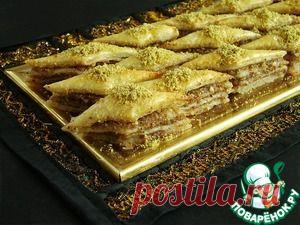 Слоеный десерт "Восточный" - кулинарный рецепт