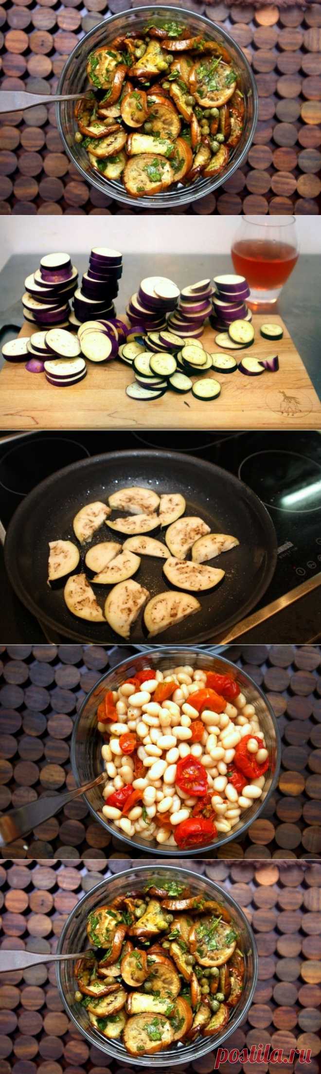 Маринованные баклажаны с каперсами и мятой, пошаговый фото рецепт