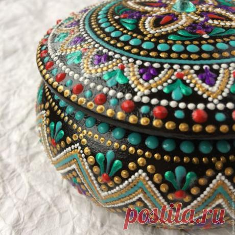 Купить Шкатулка круглая - шкатулка, шкатулка для украшений, шкатулка ручной работы, шкатулка для мелочей, шкатулки