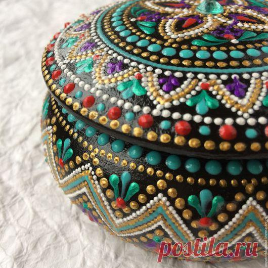 Купить Шкатулка круглая - шкатулка, шкатулка для украшений, шкатулка ручной работы, шкатулка для мелочей, шкатулки