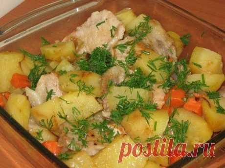 Свинина духовая с картошечкой