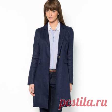 Cтильное летнее пальто из 100% льна