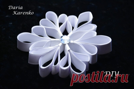 DIY Как сделать красивую снежинку. Мастер класс
