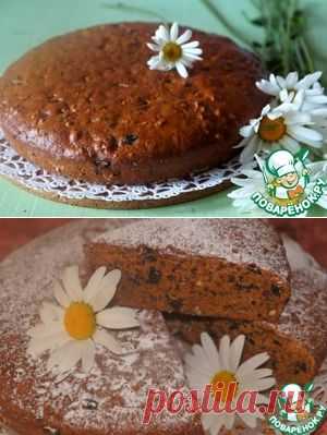Постный кофейный пирог с черносливом - кулинарный рецепт