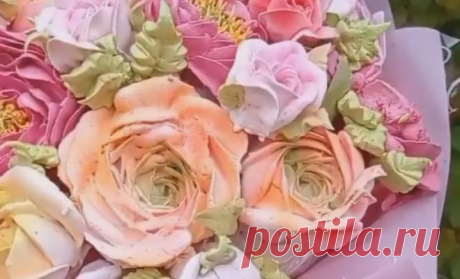 Цветы из зефира своими руками мастер класс