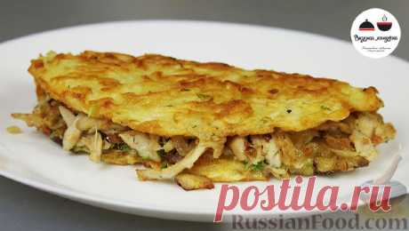 Рецепт: Картофельные драники с курицей "Семейные" на RussianFood.com