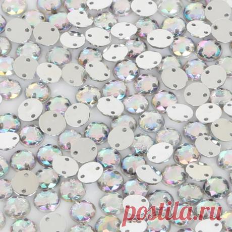 Круглые акриловые стразы, 200 шт., 6 мм, бисер для рукоделия, аксессуары для рукоделия|Бусины| | АлиЭкспресс
