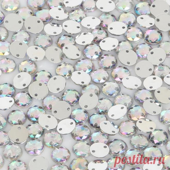 Круглые акриловые стразы, 200 шт., 6 мм, бисер для рукоделия, аксессуары для рукоделия|Бусины| | АлиЭкспресс
