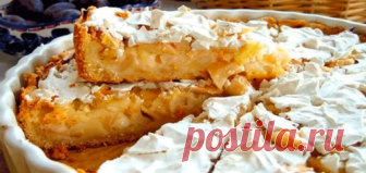 Яблочный пирог со сметанным кремом. Тает во рту