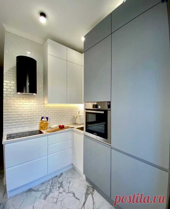 Обзор современной кухни 6 кв.м. Такое расположение я вижу первый раз. | Дорогой, у нас будет кухня! | Яндекс Дзен