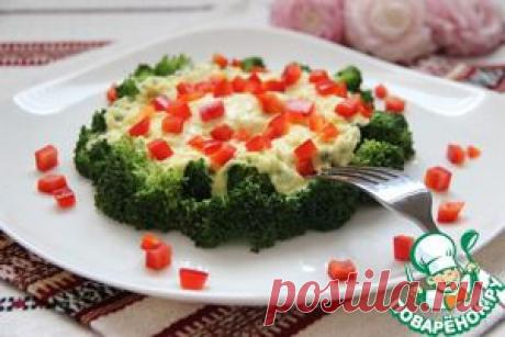 Брокколи запечённая с мацареллой - кулинарный рецепт