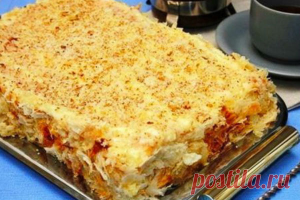 Торт Белковый с орехами