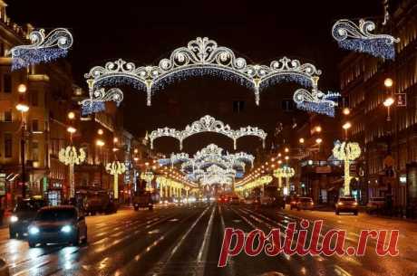 В Петербурге начали отключать новогоднюю иллюминацию Праздничные украшения погаснут к четвергу