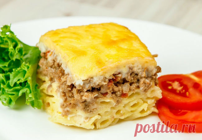 Мясная запеканка с соусом Бешамель: удивительно вкусно