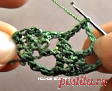 Красивая роза при помощи шнура гусенички - Crochet Modnoe Vyazanie