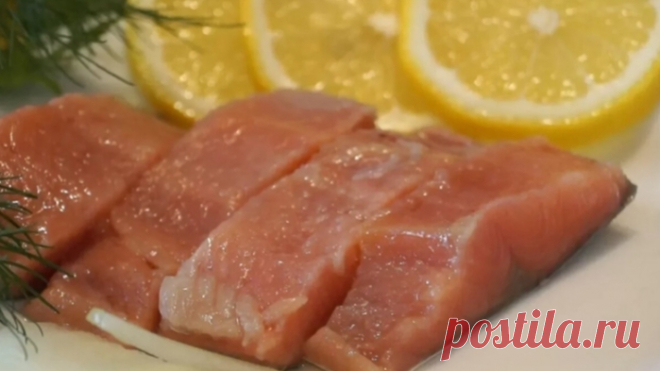 Рецепт соленой горбуши от Натальи Калниной