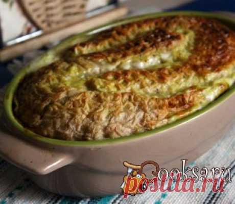 Заливной пирог из вафельных коржей с мясным фаршем фото рецепт приготовления