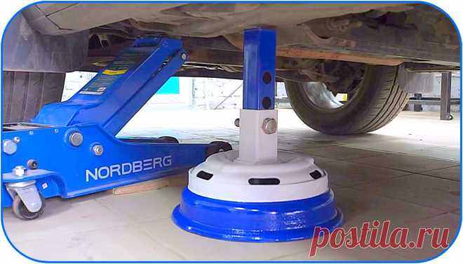 Как сделать регулируемую страховочную опору для авто (подставка) Здравствуйте, уважаемые читатели и самоделкины! При самостоятельном обслуживании собственного автомобиля, иногда приходится приподнимать его, и фиксировать в таком положении. Обычно автомобиль поднимают домкратом, но применять только его для надежного удержания машины в поднятом состоянии