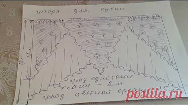 Сшить шторы на кухню с нами с могут все! Очень доступная инструкция по пошиву штор!