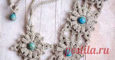 Bracciale e collana stile etnico ad uncinetto Blog per aiutare le donne su ricamo e i vari lavori domestici, compreso il cibo