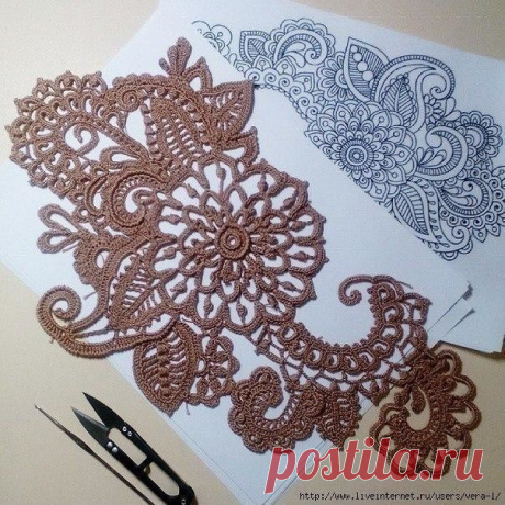 Рисуем крючком.