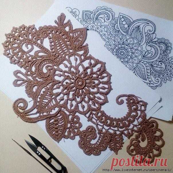 Рисуем крючком.