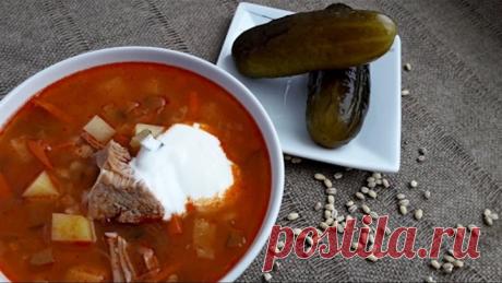 Рассольник. Домашний Рецепт. Простой Рецепт. Рассольник Ленинградский.