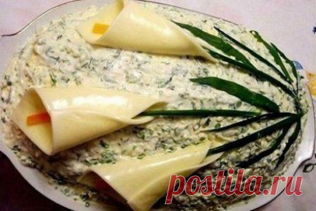 Салат &quot;Праздничные каллы&quot; » Жрать.ру