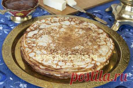 Нежные блинчики на кефире и минералке