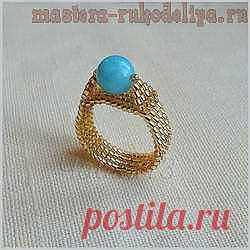 Мастера рукоделия - рукоделие для дома. Бесплатные мастер-классы, фото и видео уроки - Мастер-класс по бисероплетению: Кольцо Анечка