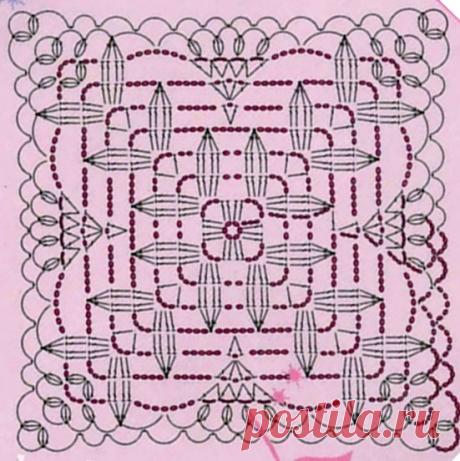 Много красивых мотивов крючком. Схемы