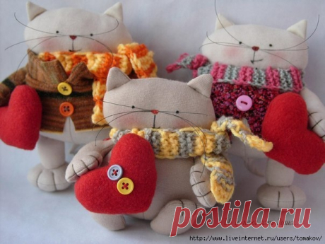 Чудные котики с выкройкой