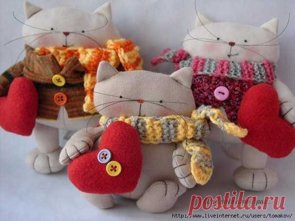 Чудные котики с выкройкой