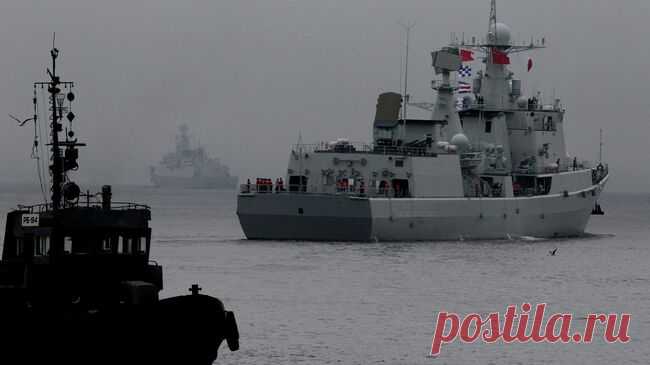 Российские и китайские корабли вышли в Японское море в рамках учений