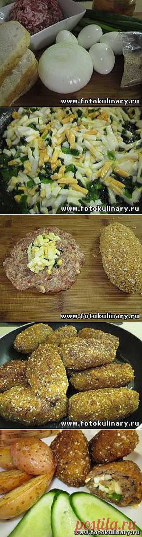 Зразы мясные с яйцом и луком - 2из мяса - Кулинарные рецепты ! - ФотоКулинария