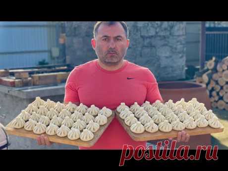 HOMEMADE TRADITIONAL CAUCASUS KHINKALI.