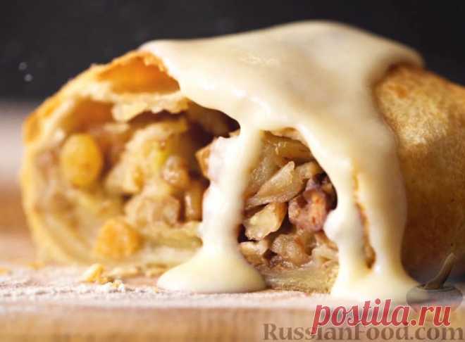 Рецепт: Яблочный штрудель на RussianFood.com