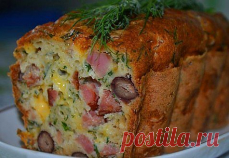 Мясной кекс.