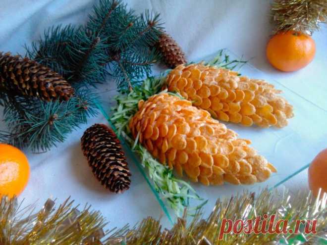 Салат новогодний «Шишки».