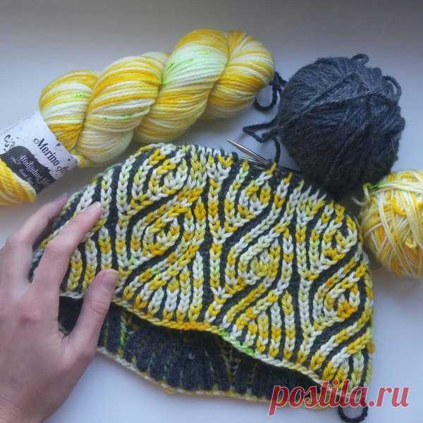 Модные вязаные женские шапки в технике бриошь: схемы вязания. Как связать спицами красивую шапку чалму, тюрбан, бини, азиатским колском: схемы, узоры