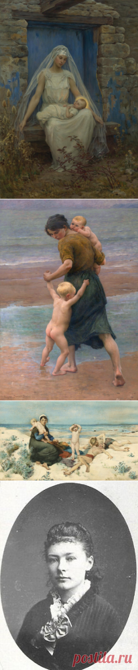 Гимн материнству... Virginie Demont-Breton (French, 1859-1935) и немного живописи мужа Adrien Louis Demont (French, 1851-1928)
