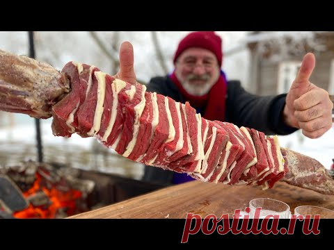 ШАШЛЫК НАПОЛЕОН на вертеле. ВИННЫЙ СОУС на углях. ГОТОВИМ на ЮМОРЕ.