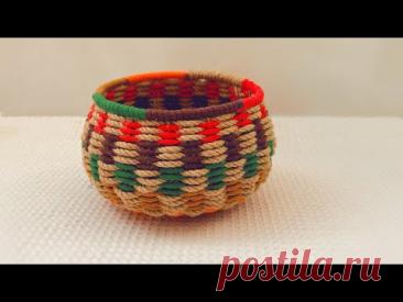 DIY a Beautiful Colorful Storage Basket