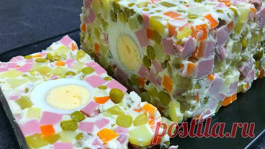 Тарелка | Идеи для НГ: оливье по-новому. Оригинальная подача обычного салата. Вкусный салат на новогодний стол