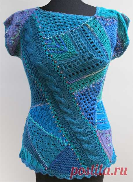 All sizes | Crazy Quilt Knitting front | Flickr - Photo Sharing!