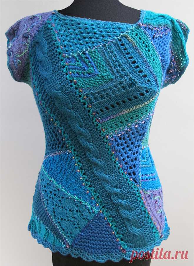 All sizes | Crazy Quilt Knitting front | Flickr - Photo Sharing!